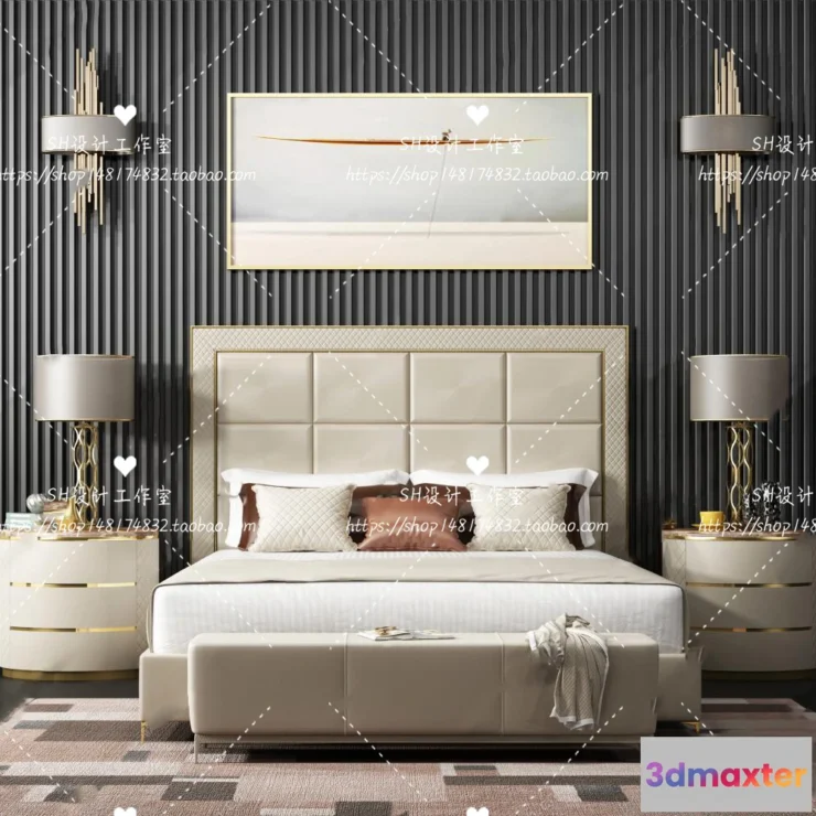 1129144 - Bed - 3D Models - 1707