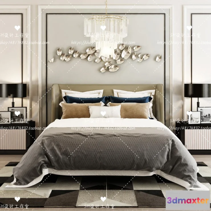 1129152 - Bed - 3D Models - 1711