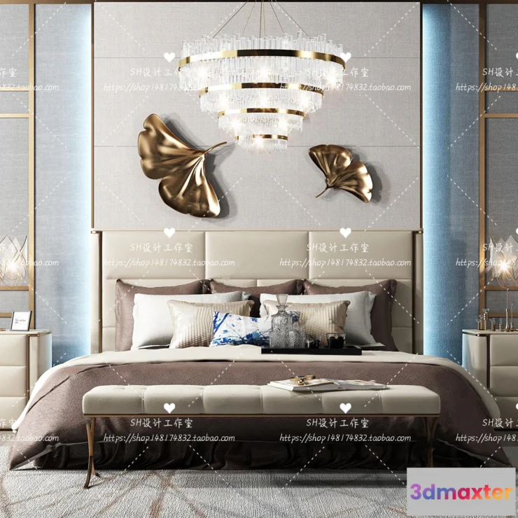 1129154 - Bed - 3D Models - 1712