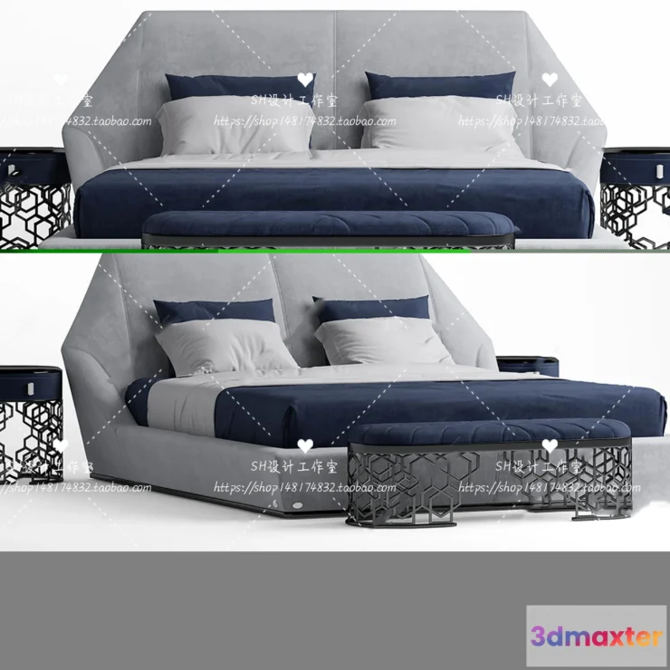 1129156 - Bed - 3D Models - 1713