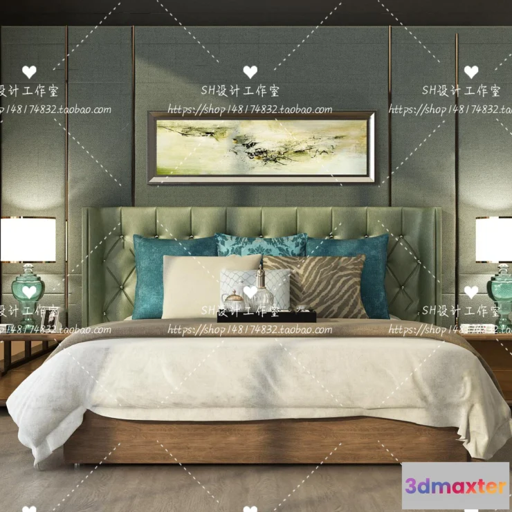 1129164 - Bed - 3D Models - 1717