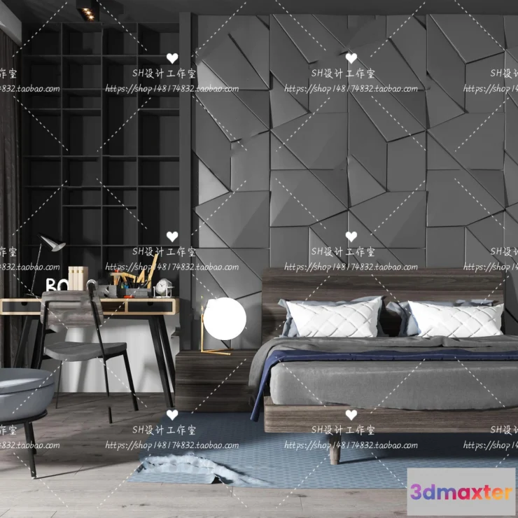 1129170 - Bed - 3D Models - 1720