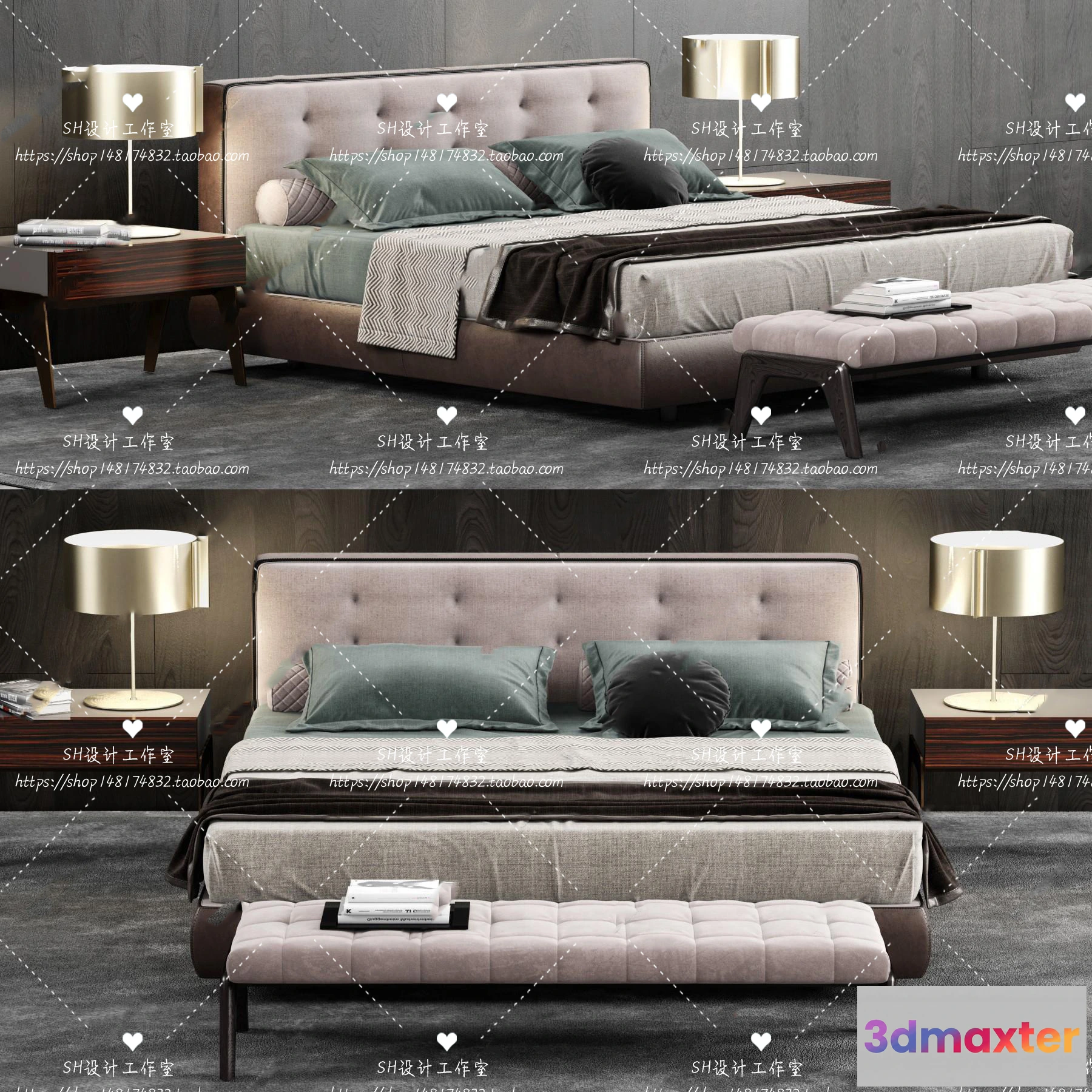 1129176 - Bed - 3D Models - 1723