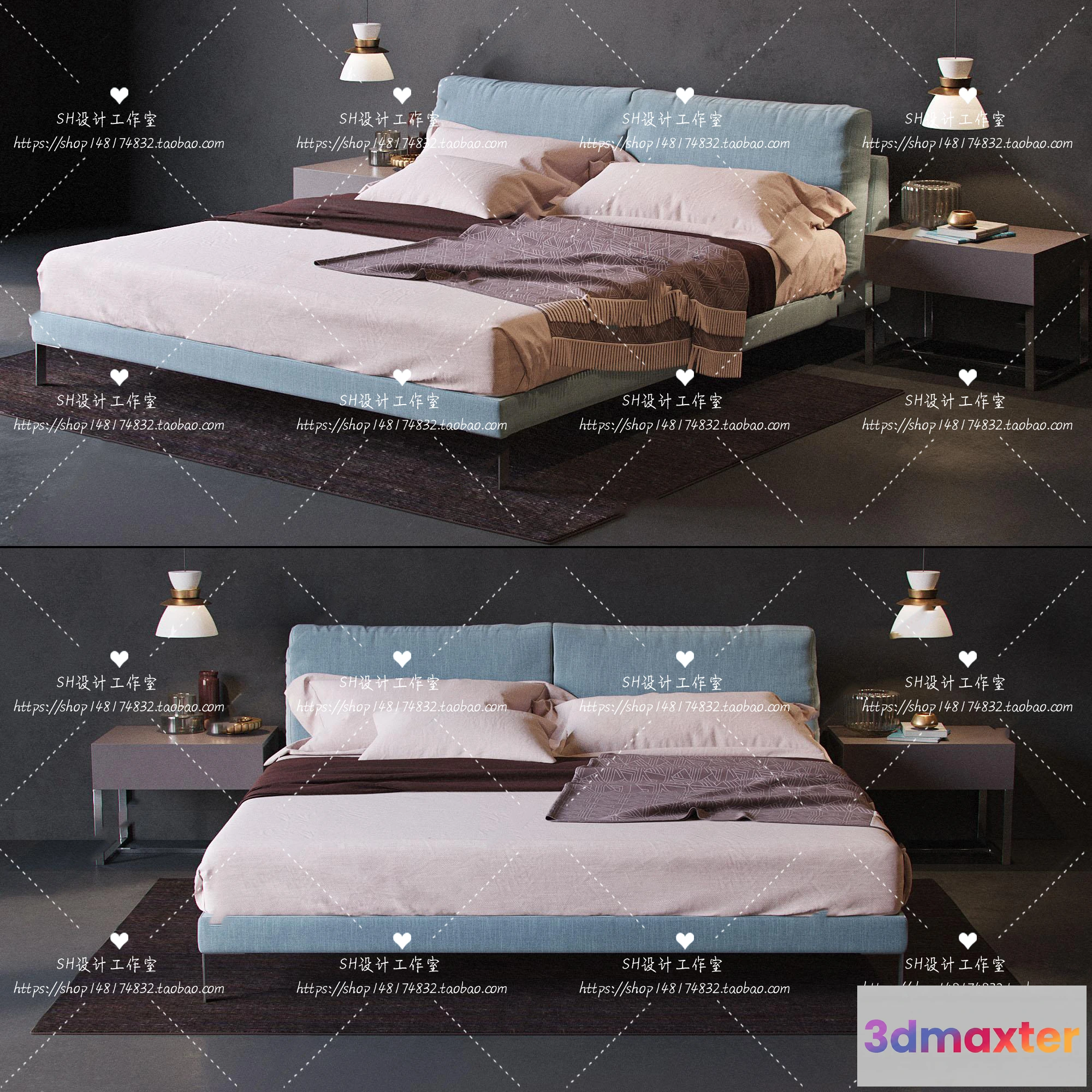 1129178 - Bed - 3D Models - 1724