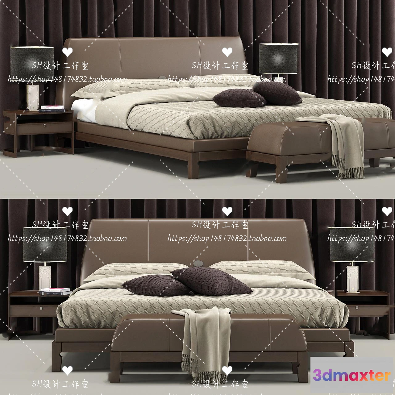 1129180 - Bed - 3D Models - 1725