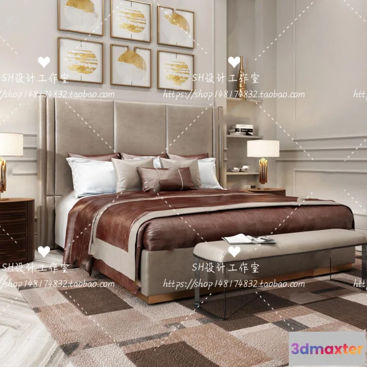 1129182 - Bed - 3D Models - 1726