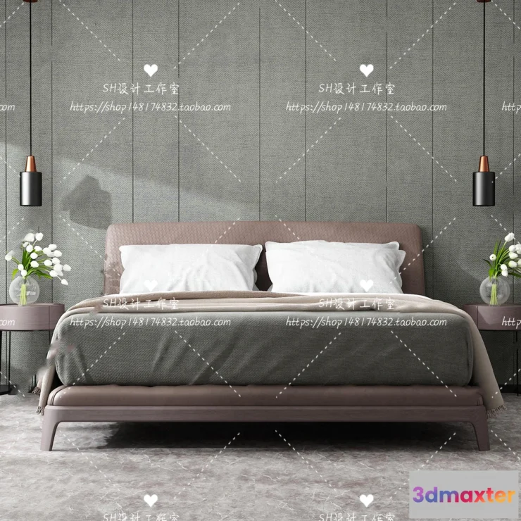 1129188 - Bed - 3D Models - 1729