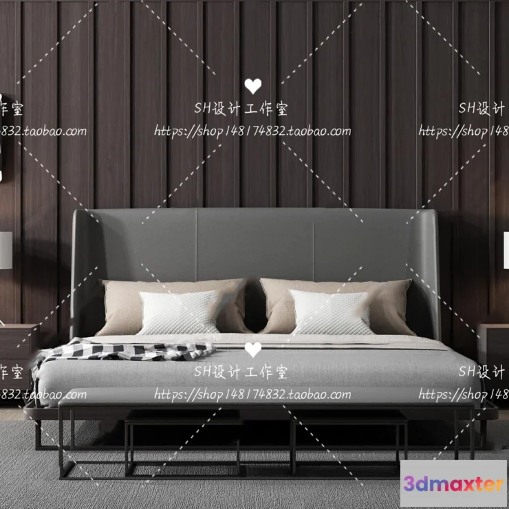 1129196 - Bed - 3D Models - 1733