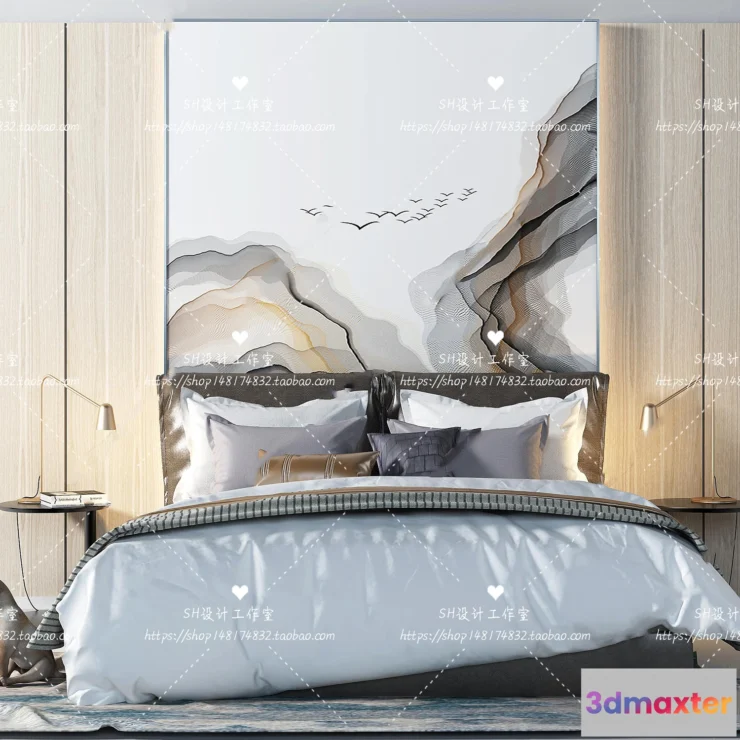 1129202 - Bed - 3D Models - 1736