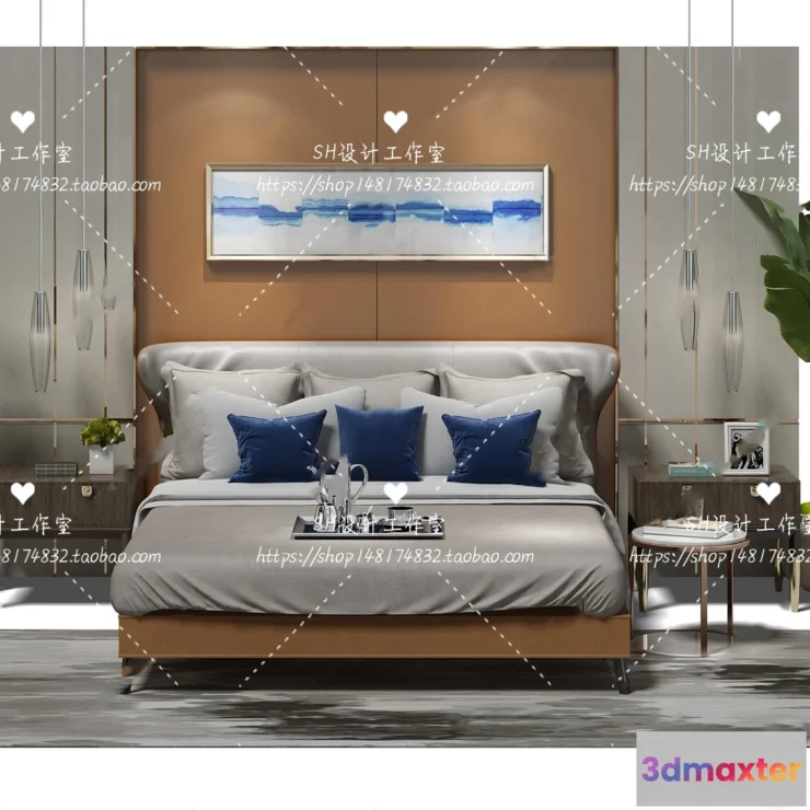 1129212 - Bed - 3D Models - 1741