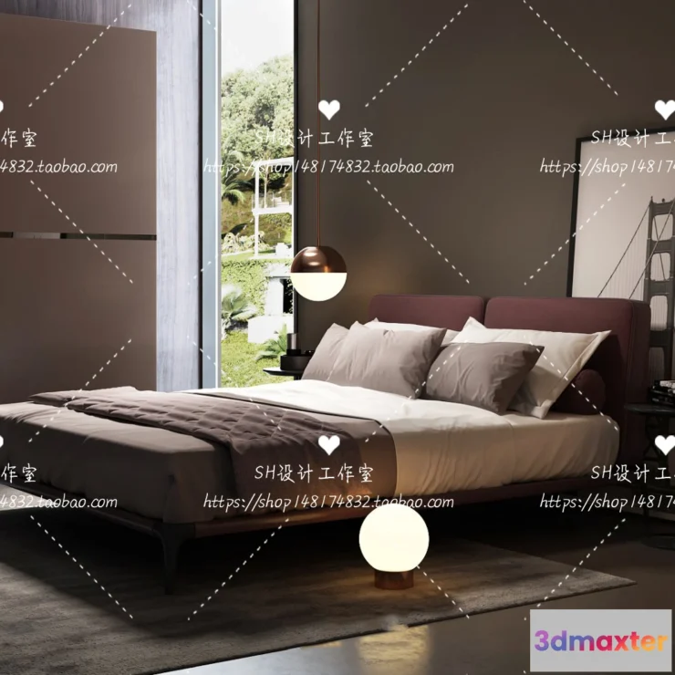 1129232 - Bed - 3D Models - 1751