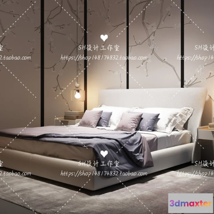 1129234 - Bed - 3D Models - 1752