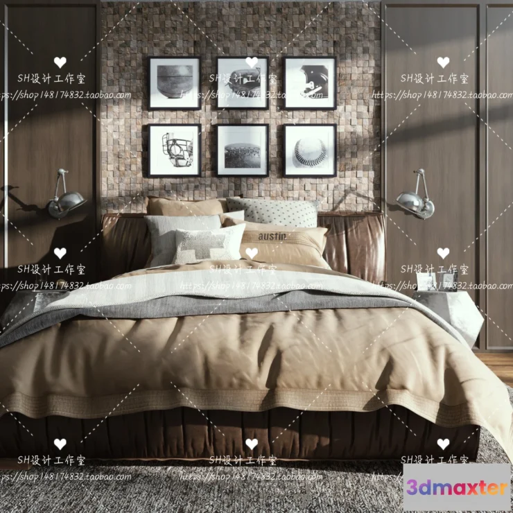 1129258 - Bed - 3D Models - 1764