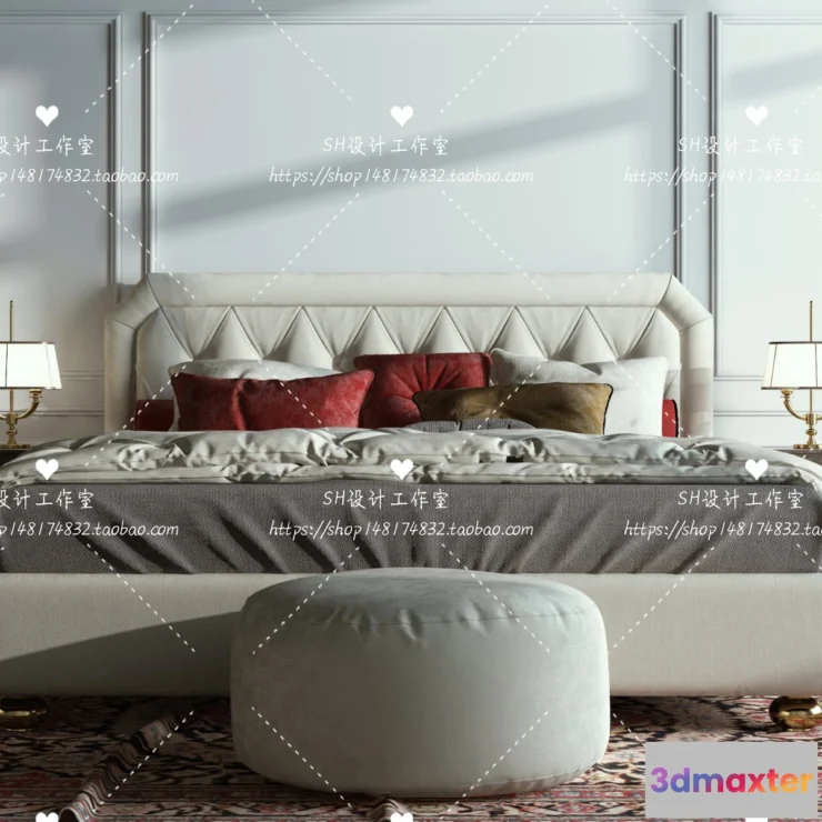 1129260 - Bed - 3D Models - 1765