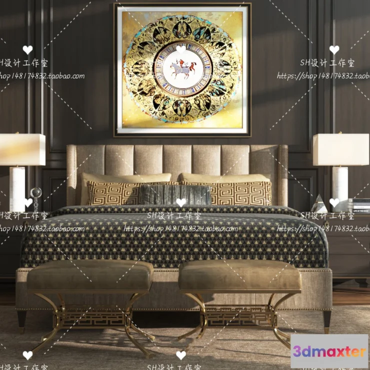 1129262 - Bed - 3D Models - 1766