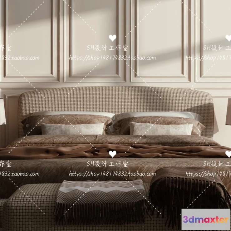 1129266 - Bed - 3D Models - 1768