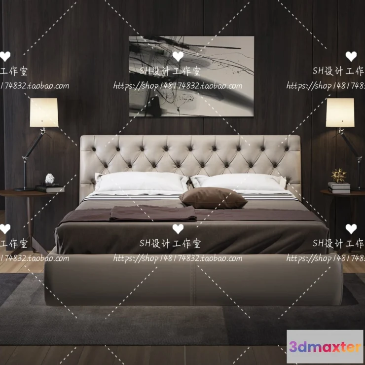 1129270 - Bed - 3D Models - 1770