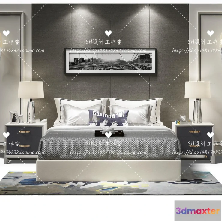 1129284 - Bed - 3D Models - 1777