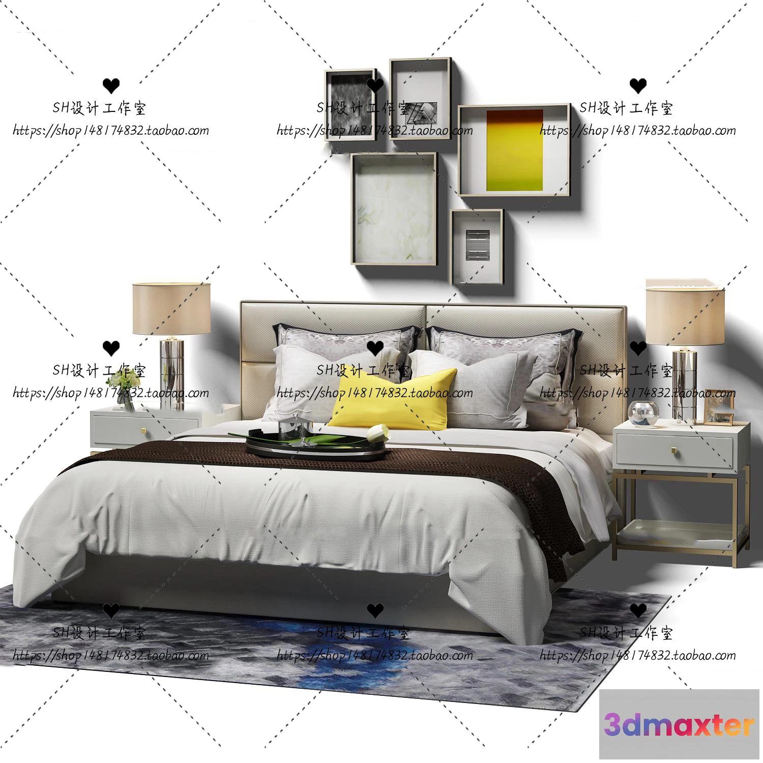 1129286 - Bed - 3D Models - 1778