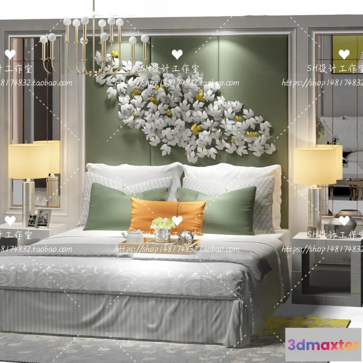 1129288 - Bed - 3D Models - 1779