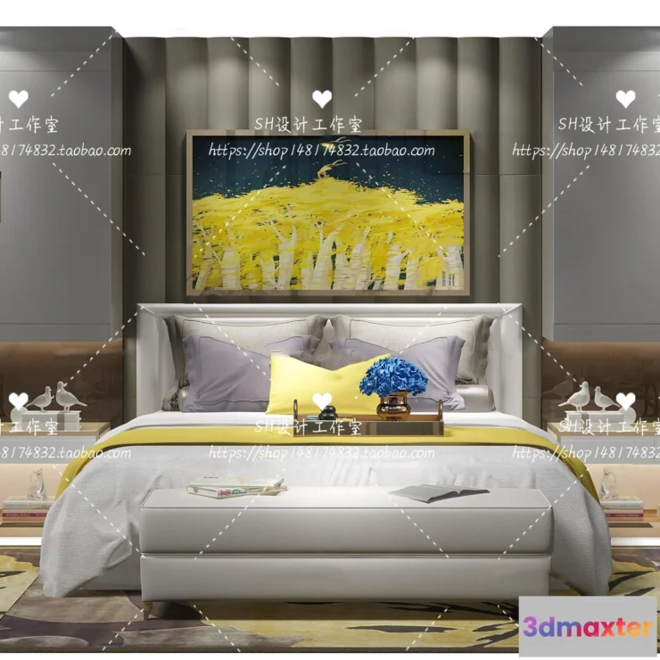 1129294 - Bed - 3D Models - 1782