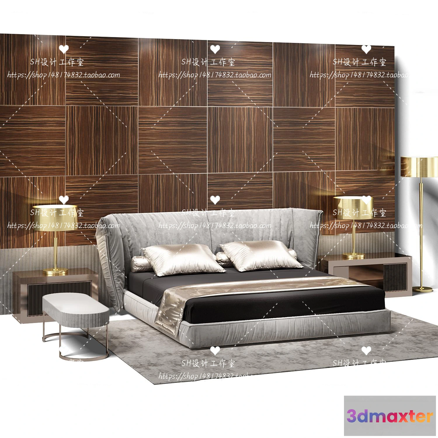 1129302 - Bed - 3D Models - 1786