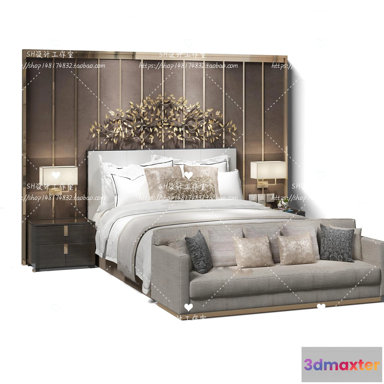 1129306 - Bed - 3D Models - 1788