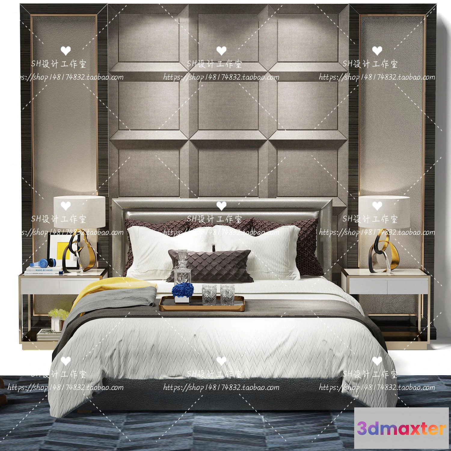 1129314 - Bed - 3D Models - 1792