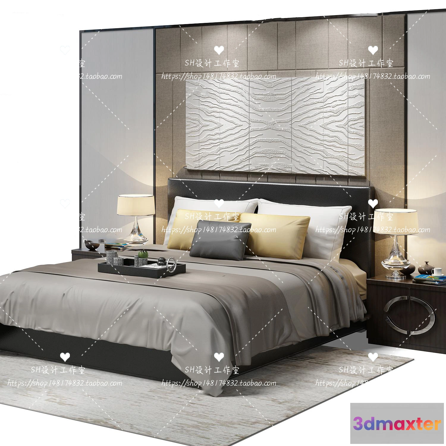 1129324 - Bed - 3D Models - 1797