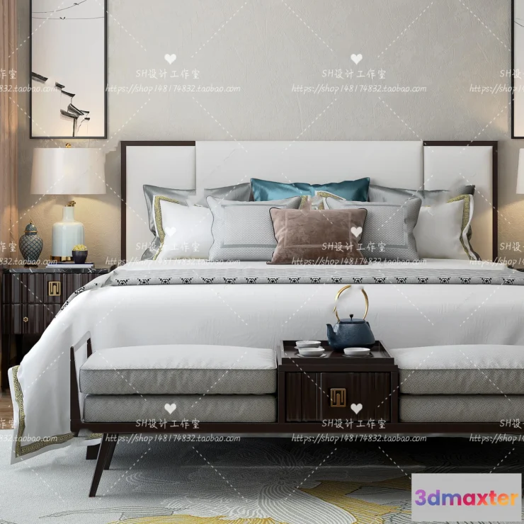 1129340 - Bed - 3D Models - 1805