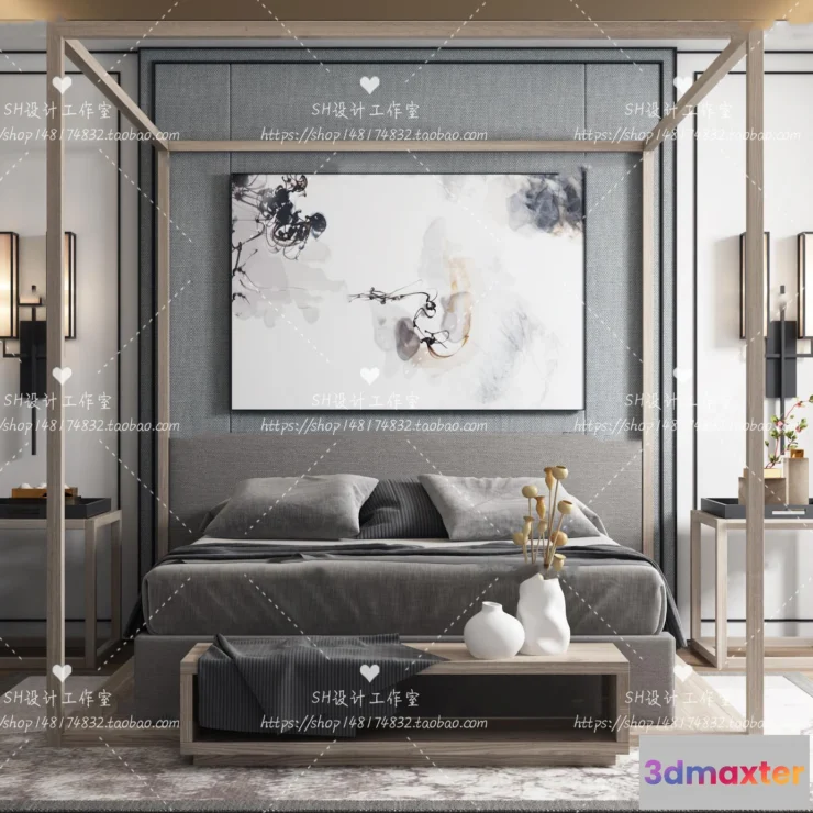 1129346 - Bed - 3D Models - 1808