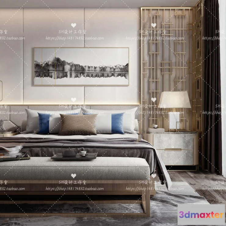 1129356 - Bed - 3D Models - 1813