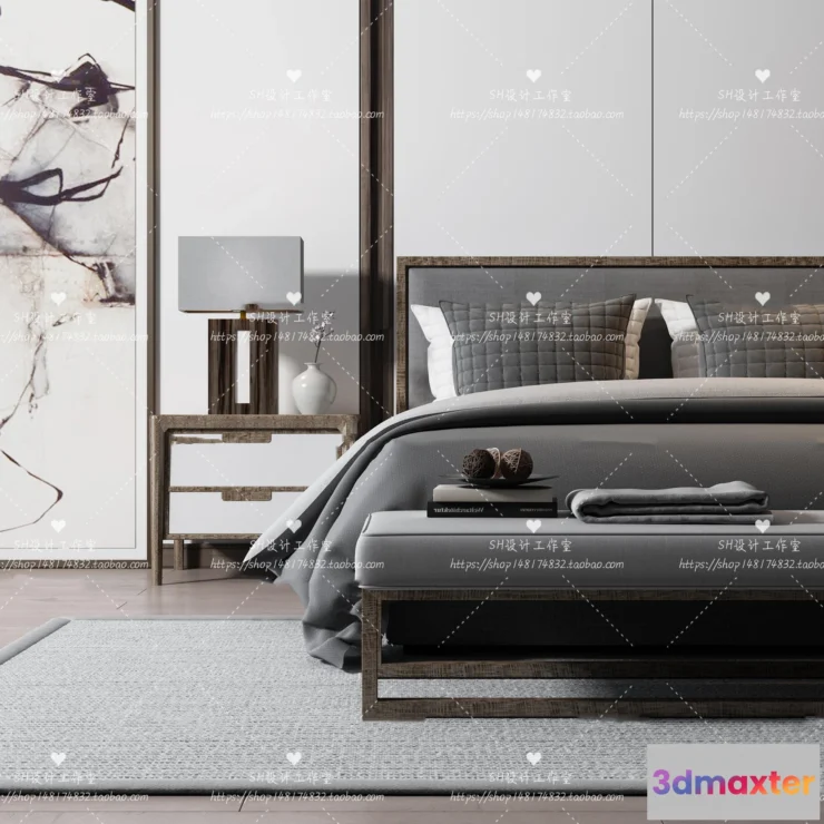 1129362 - Bed - 3D Models - 1816