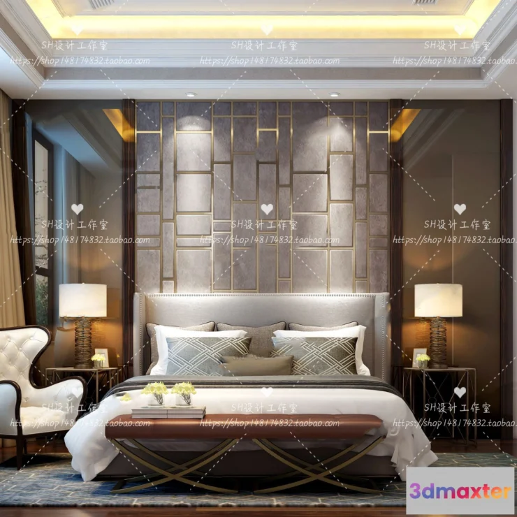 1129368 - Bed - 3D Models - 1819