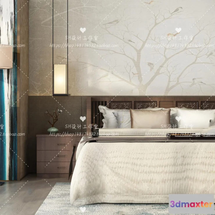 1129376 - Bed - 3D Models - 1823