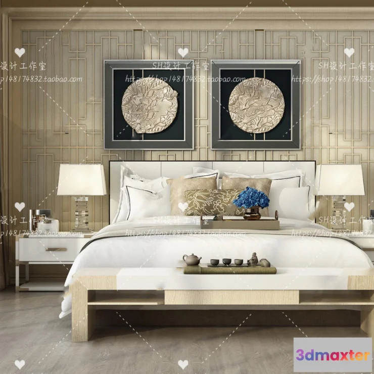 1129382 - Bed - 3D Models - 1826