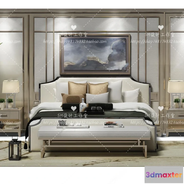 1129402 - Bed - 3D Models - 1836