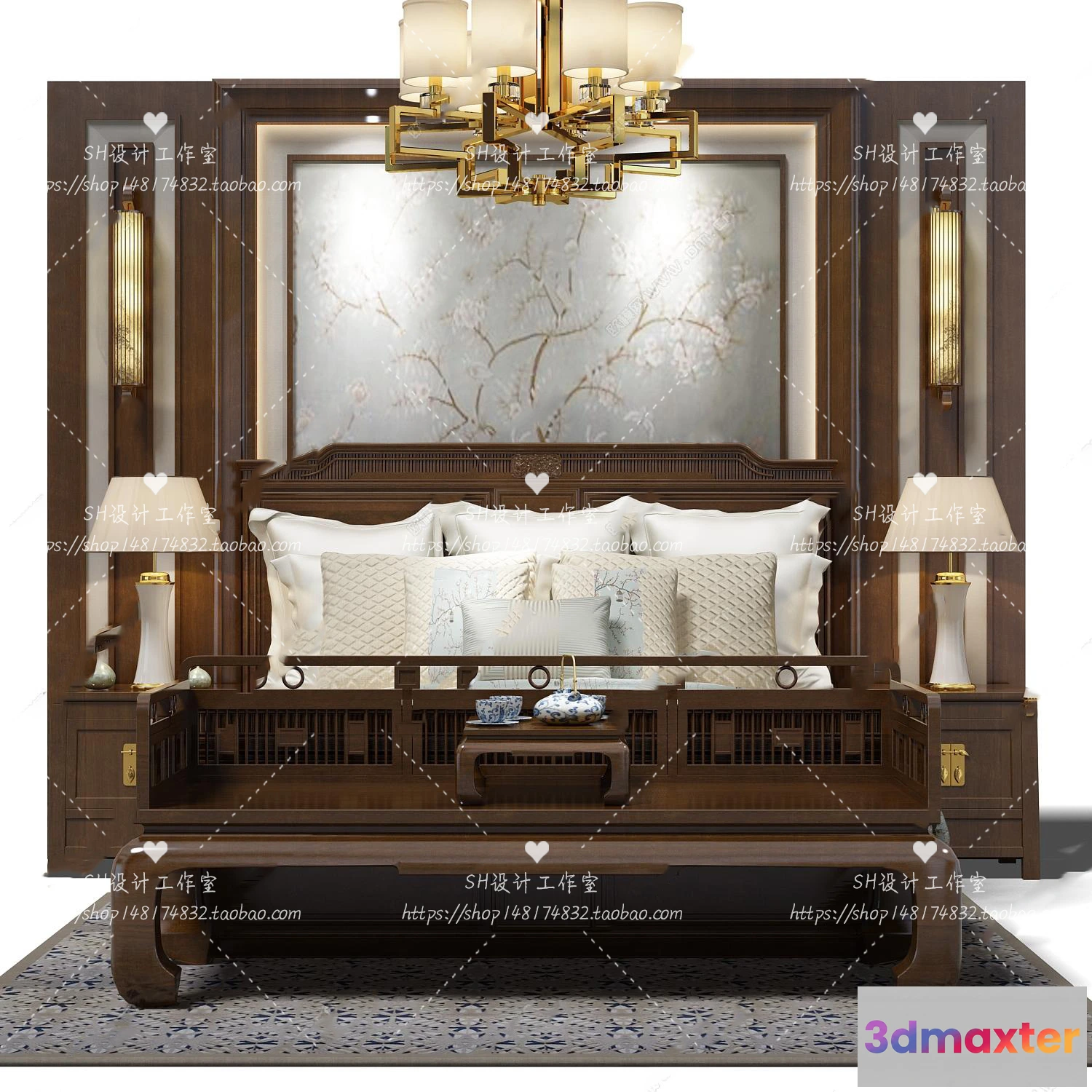 1129410 - Bed - 3D Models - 1840