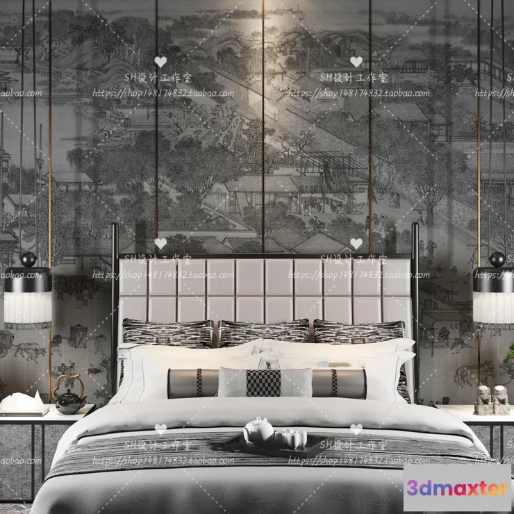 1129418 - Bed - 3D Models - 1844