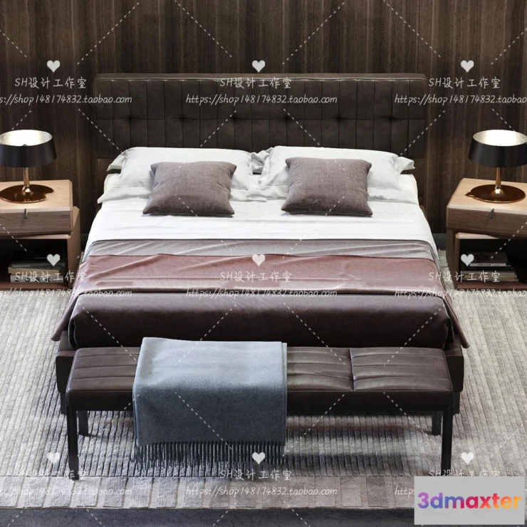 1129422 - Bed - 3D Models - 1846