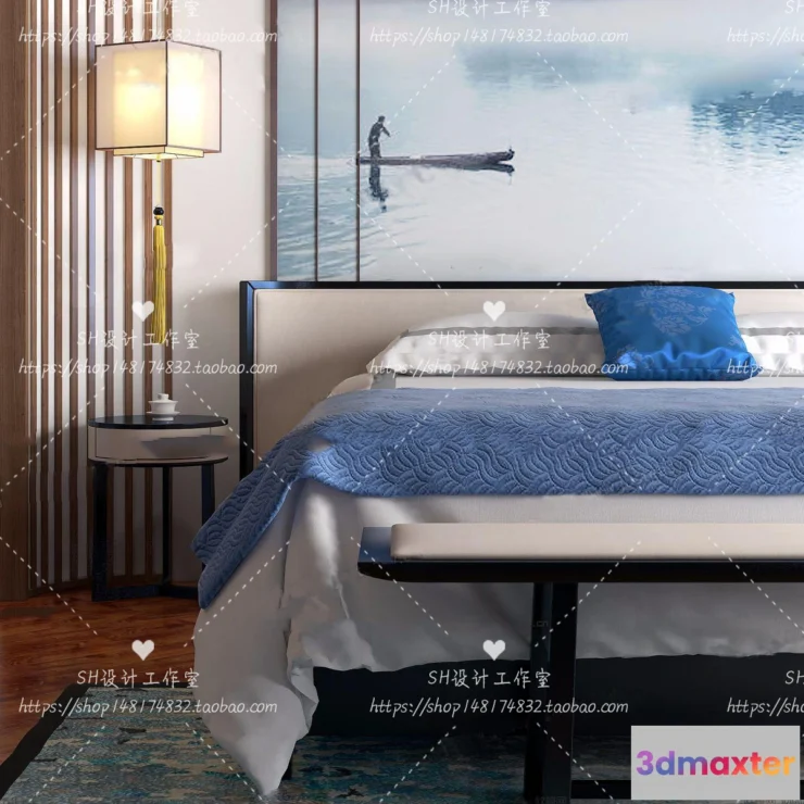 1129432 - Bed - 3D Models - 1851