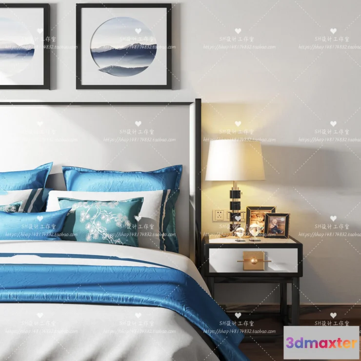 1129434 - Bed - 3D Models - 1852