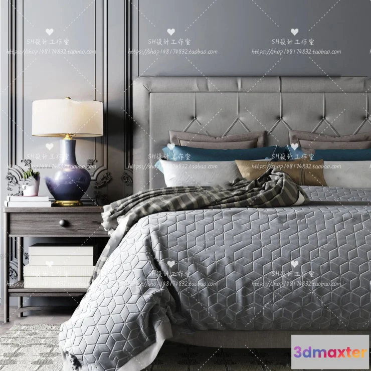 1129436 - Bed - 3D Models - 1853