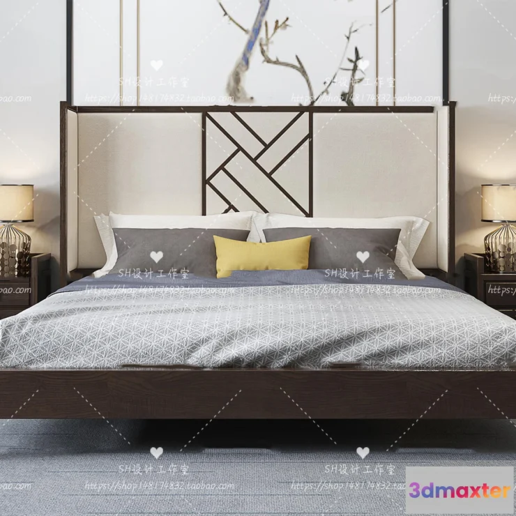 1129440 - Bed - 3D Models - 1855