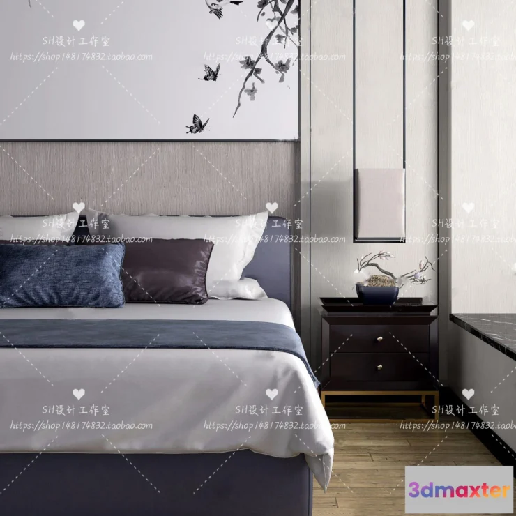 1129442 - Bed - 3D Models - 1856