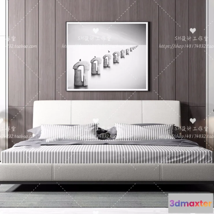 1129450 - Bed - 3D Models - 1860