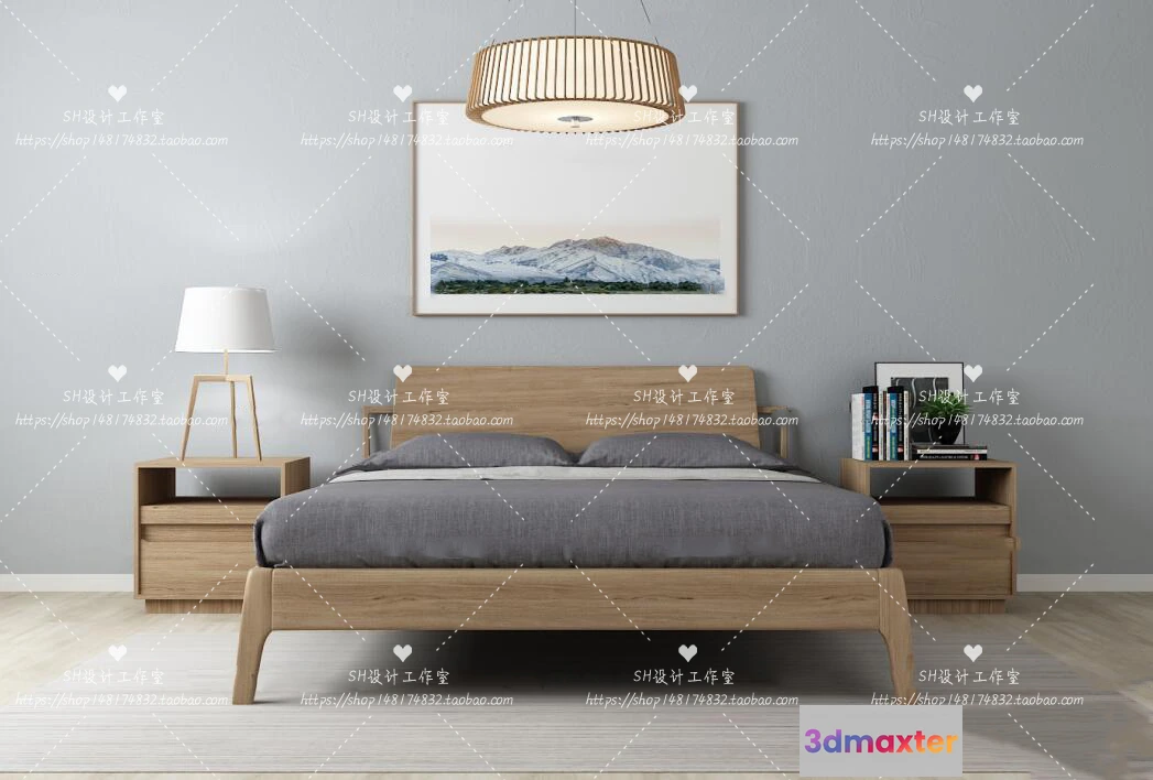 1129460 - Bed - 3D Models - 1865