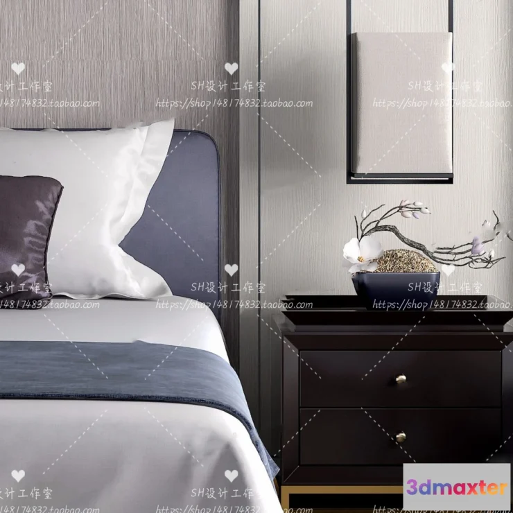 1129468 - Bed - 3D Models - 1869