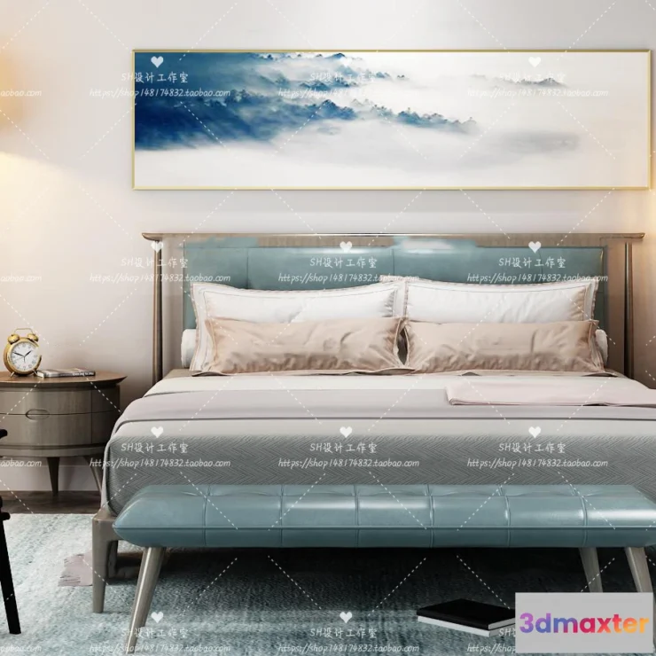 1129474 - Bed - 3D Models - 1872