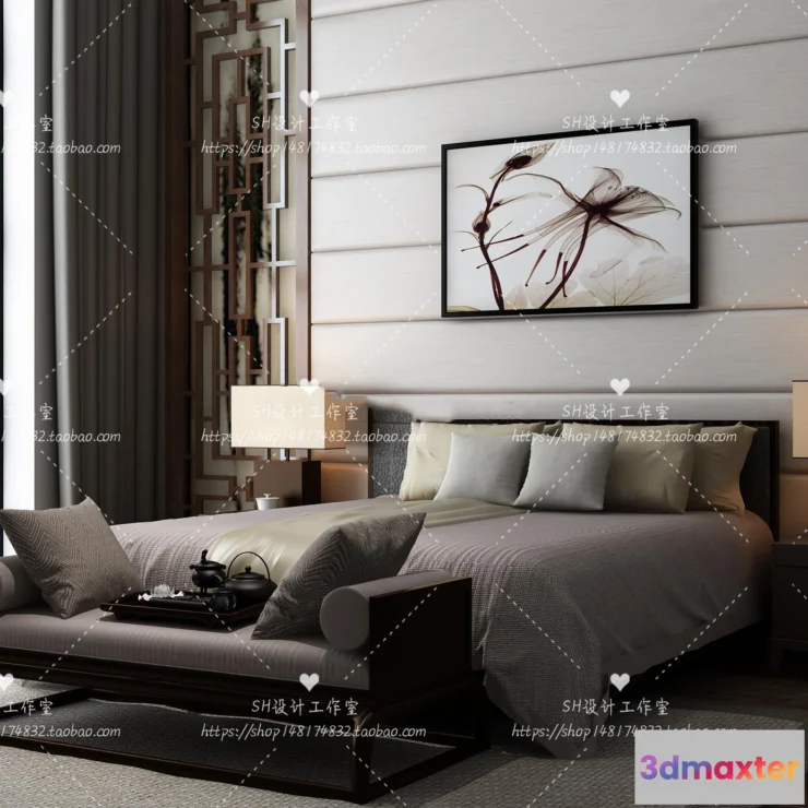 1129478 - Bed - 3D Models - 1874